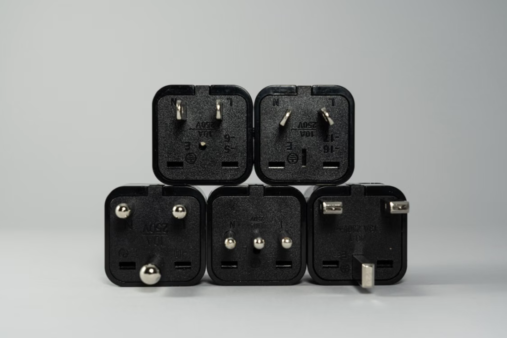 Universal travel adapter plug types for different international markets