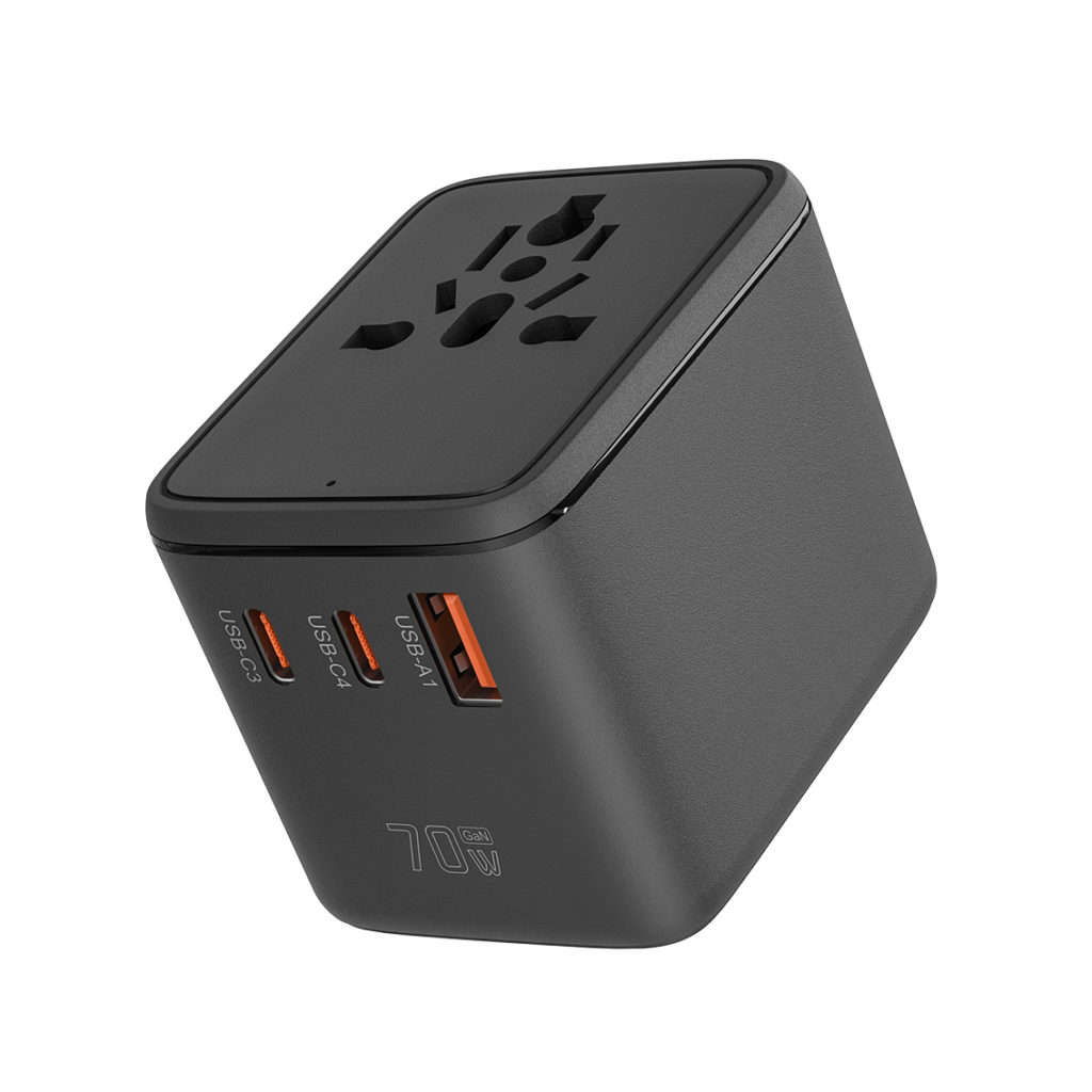 black model 908 PD70W travel adapter