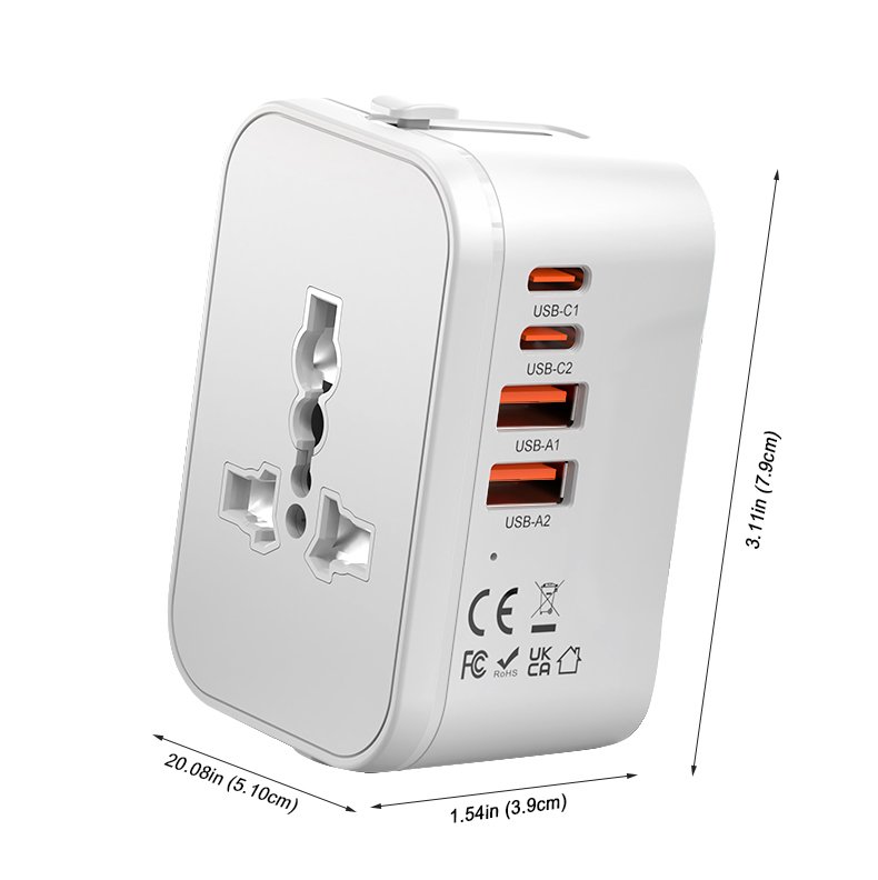 white model 205 travel adatper size