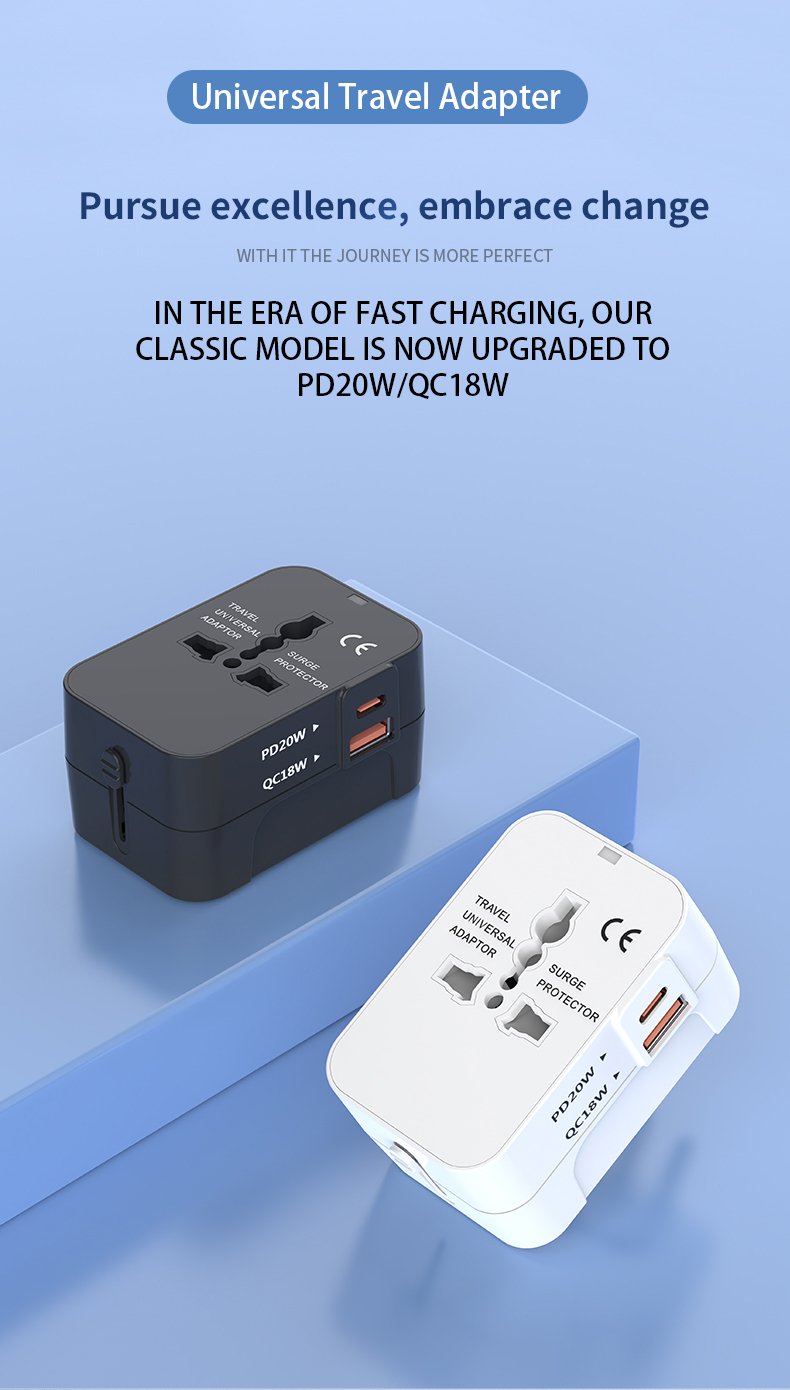 Model 202 universal travel adapter product overview
